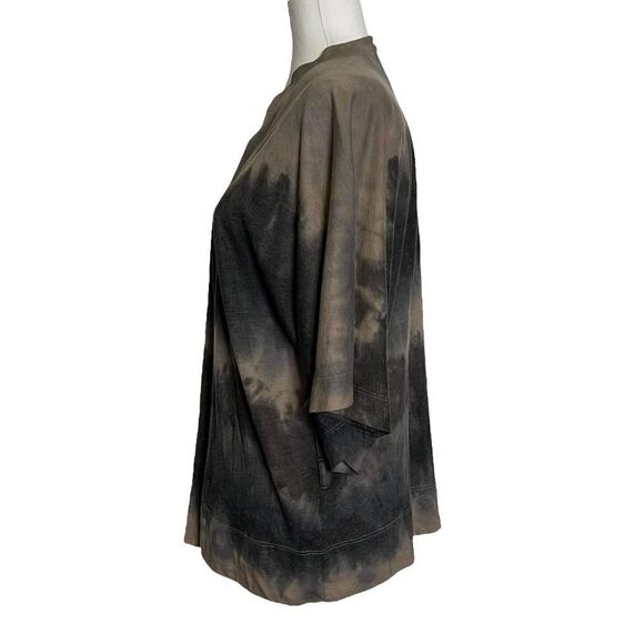 Raquel Allegra Open Front Cardigan Top‎ Gray Taupe Size 1/Small - Picture 2 of 9